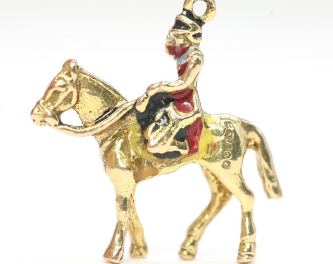 9ct gold Royal Guard on Horseback charm
