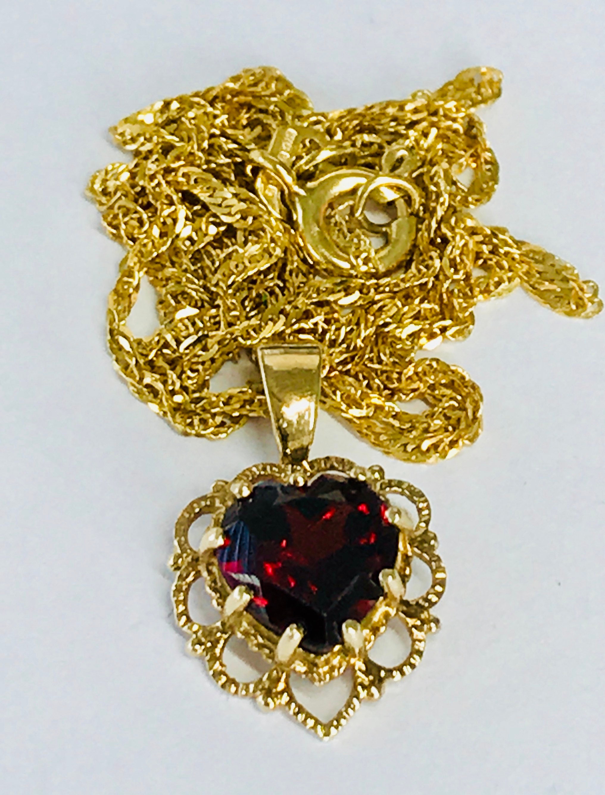 Red Garnet Captivating Heart Necklace | Soul Journey Jewelry