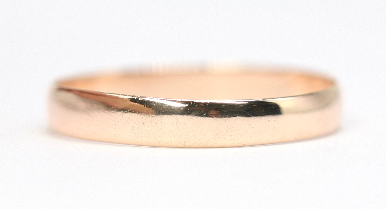 Victorian 9ct rose gold Mens wedding ring hallmarked Birmingham 1888