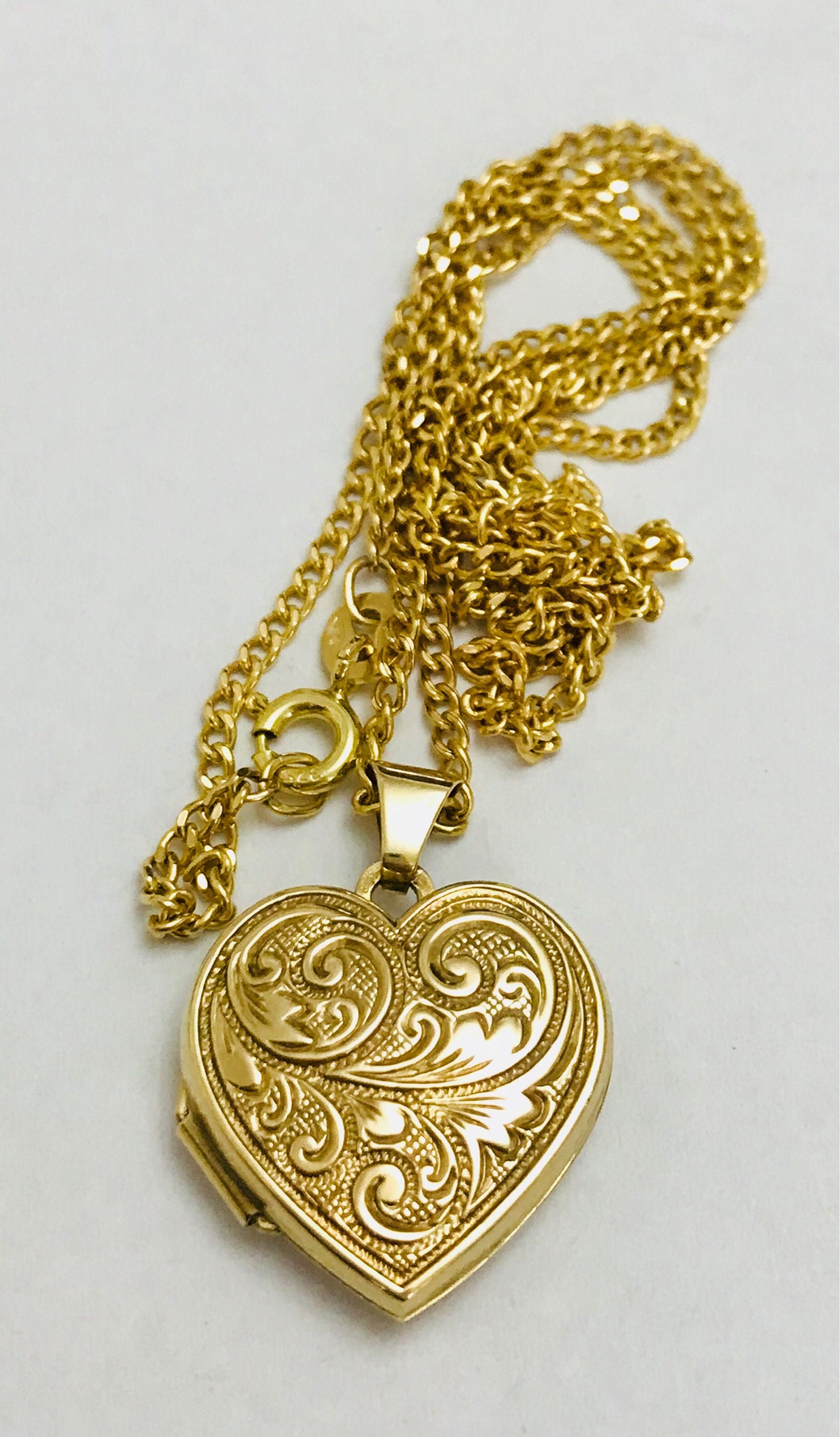 Double Heart Locket Pendant Necklace At John Richard Blog