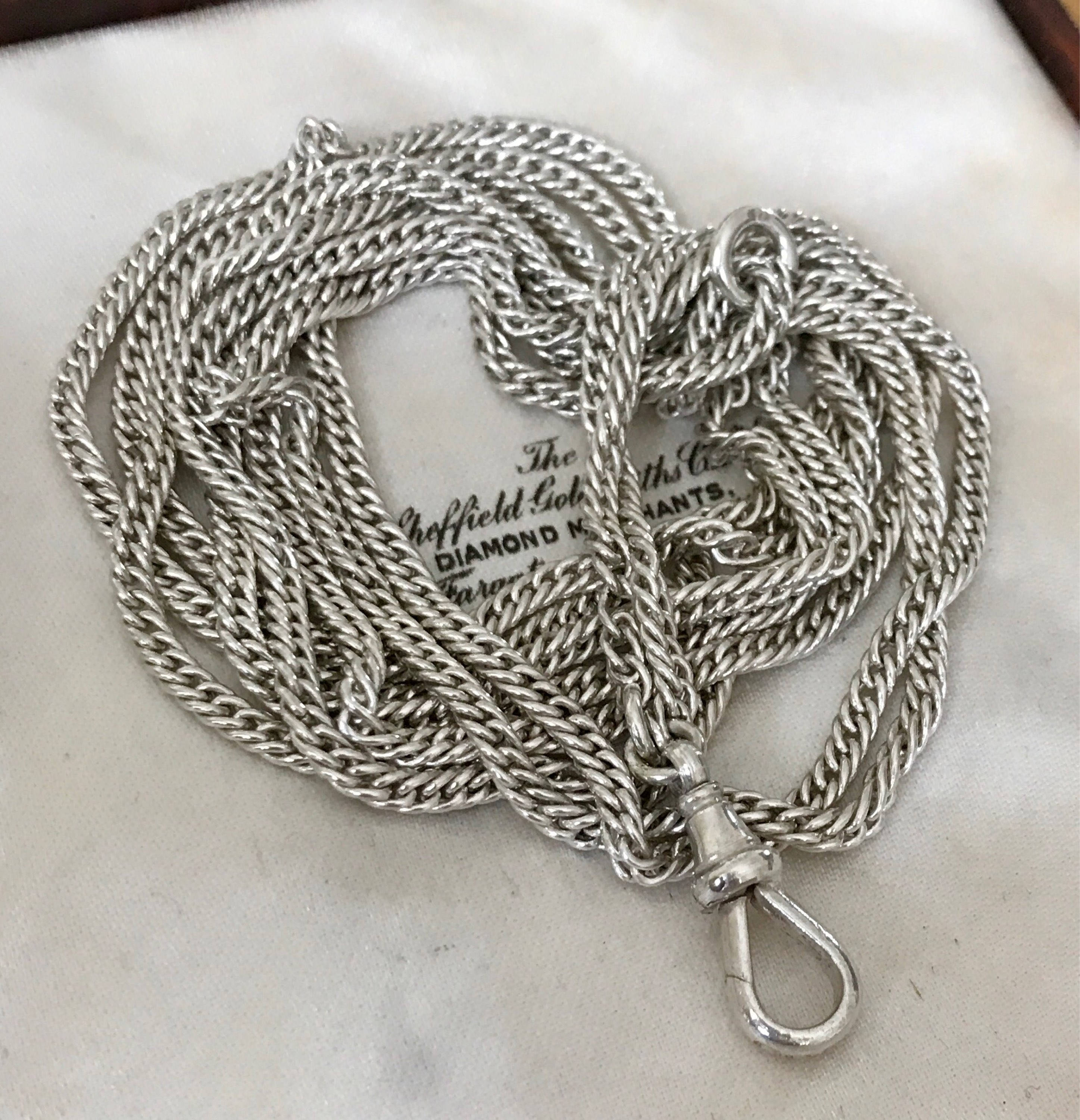 Antique sterling silver chains shop