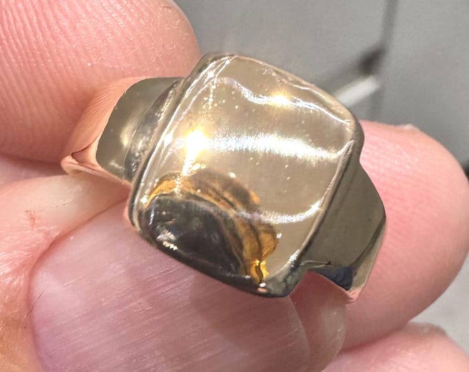 Antique 18ct gold signet ring - size N