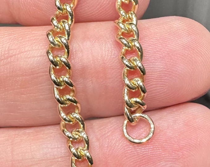 Vintage 4 inch 9ct yellow gold chain extension / extender - 5gms