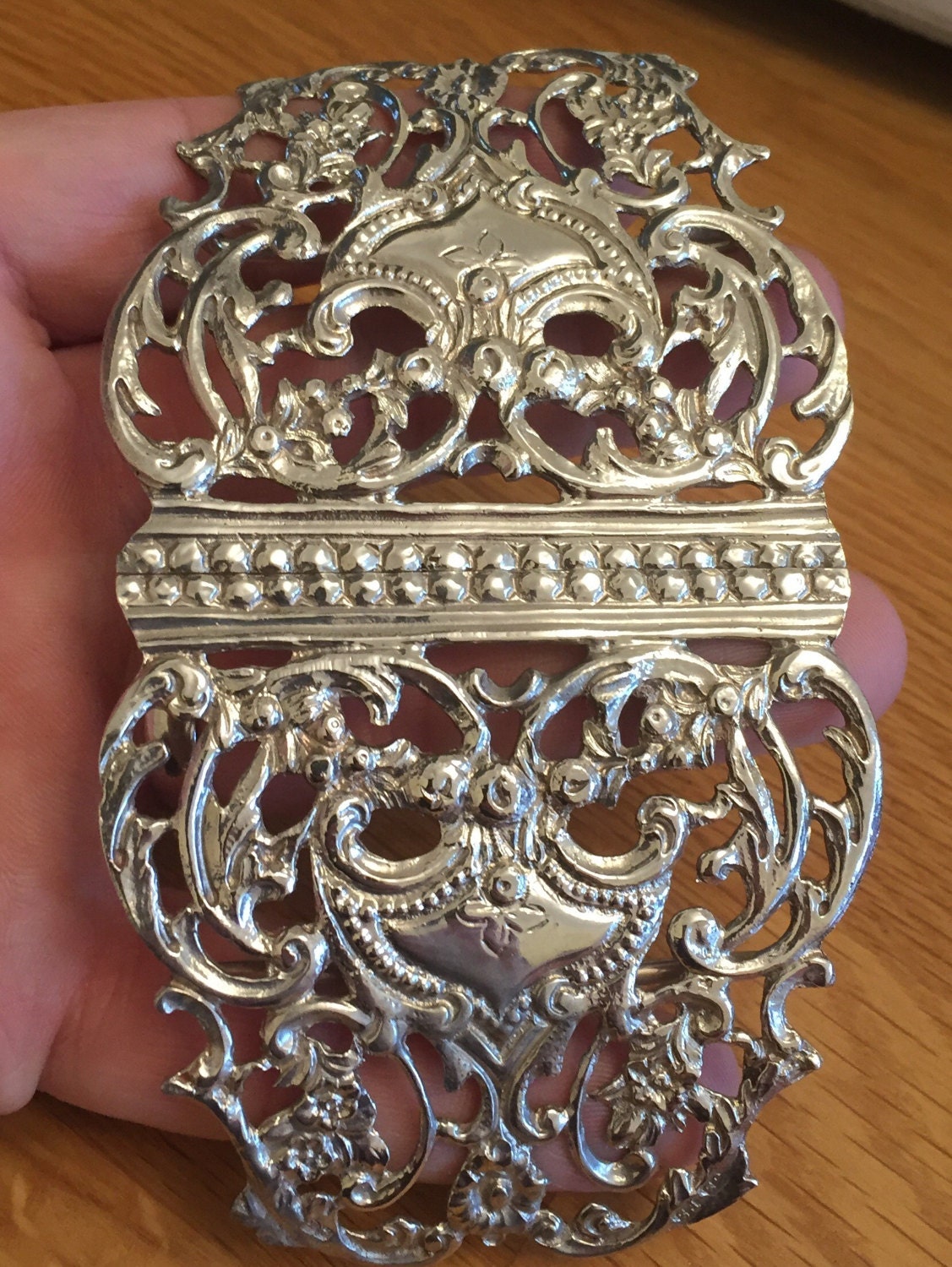 SALE** Superb antique Sterling silver belt buckle - Chester 1893