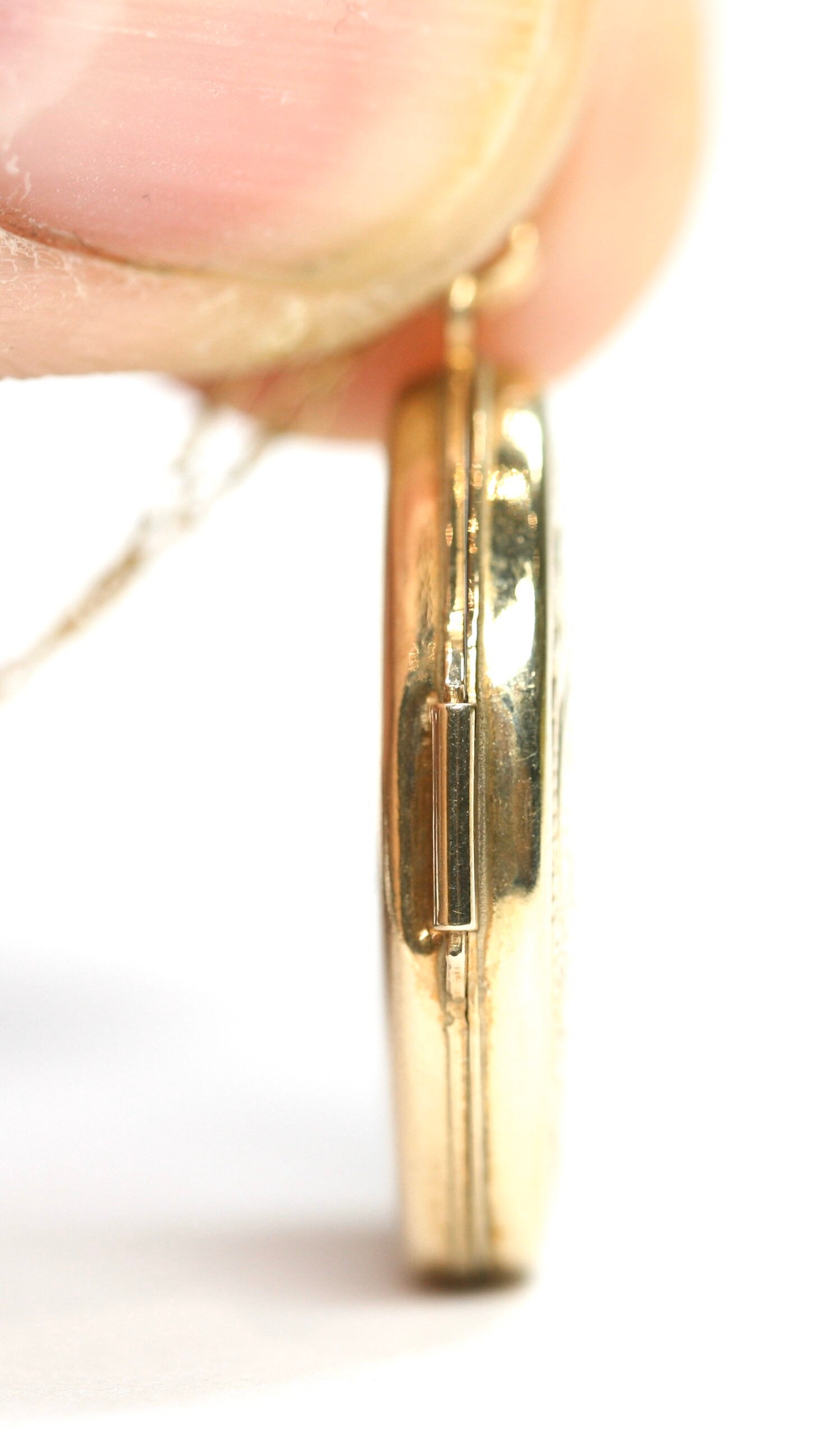 Superb vintage 9ct yellow gold double Locket 18 inch necklace fully