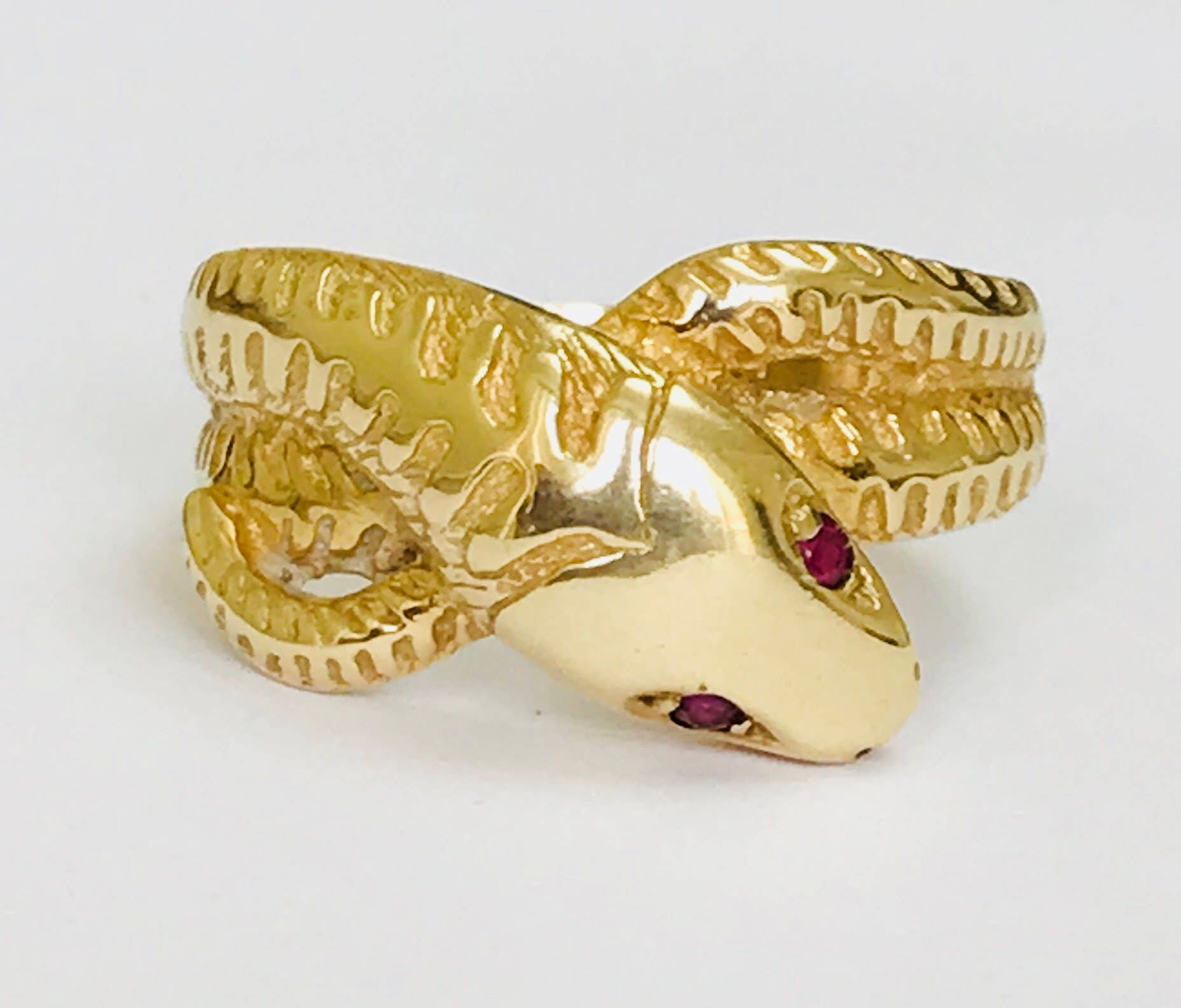 9ct gold hotsell snake ring