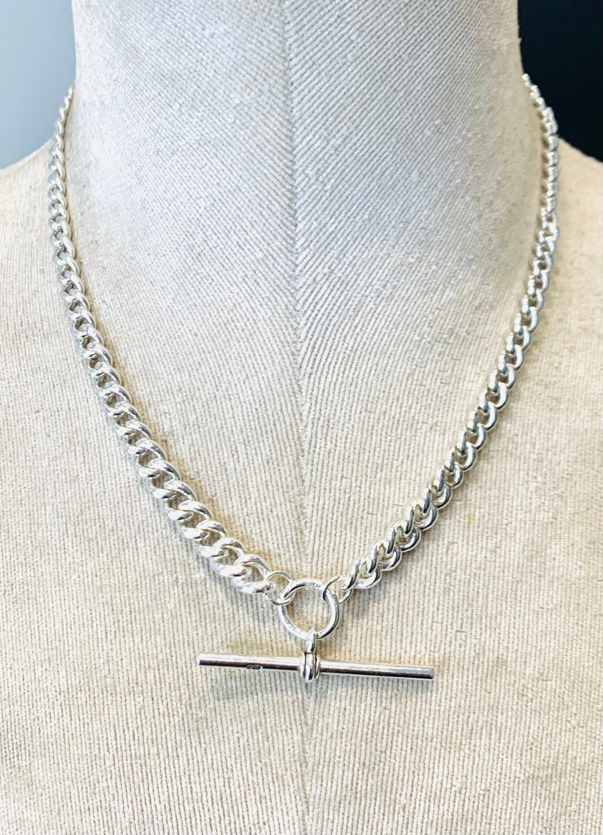 Antique Edwardian sterling silver Albert chain, Tooth fob For Sale at  1stDibs | how to wear an albert chain