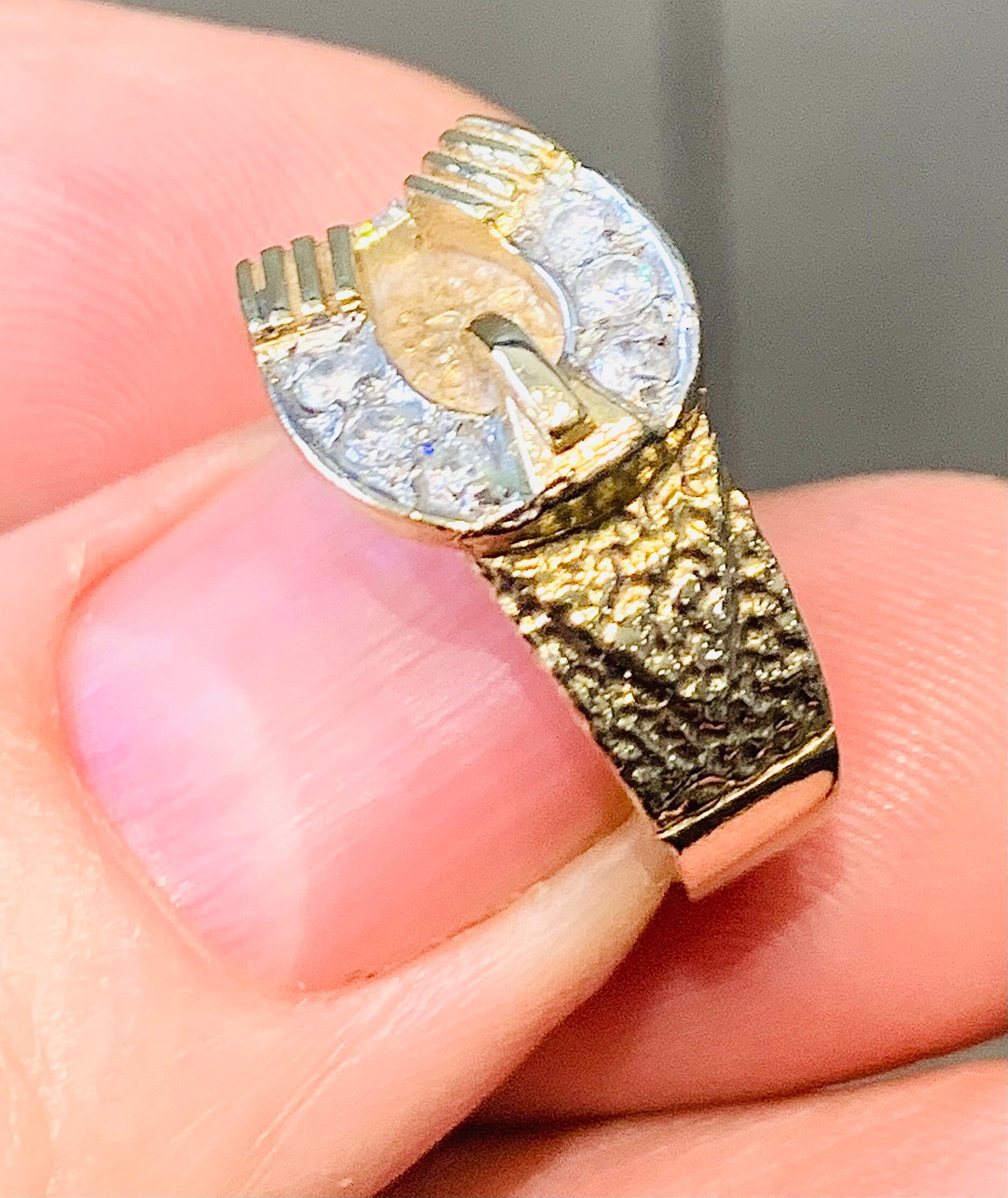 Cubic zirconia on sale pinky ring