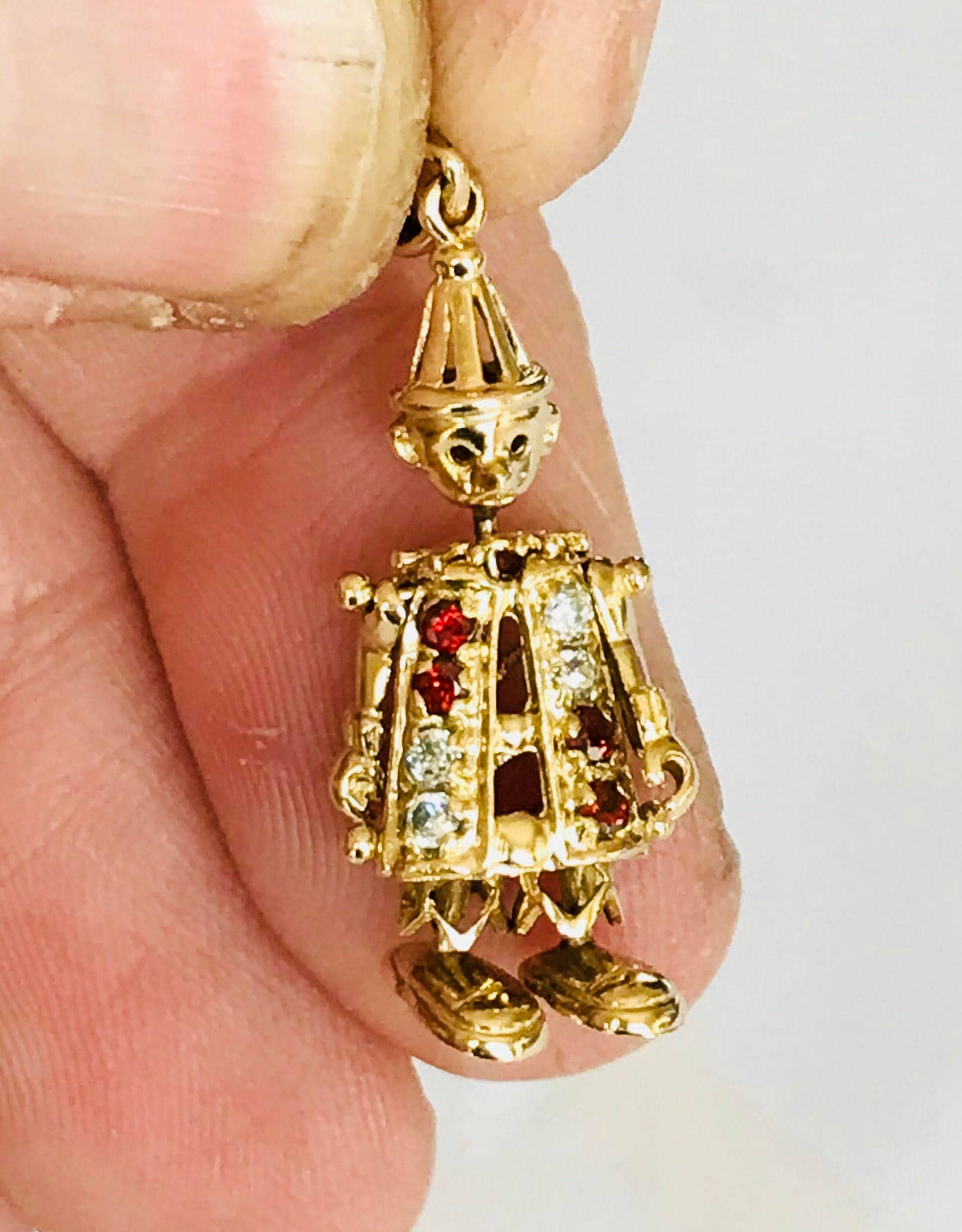 9ct gold hotsell clown pendant