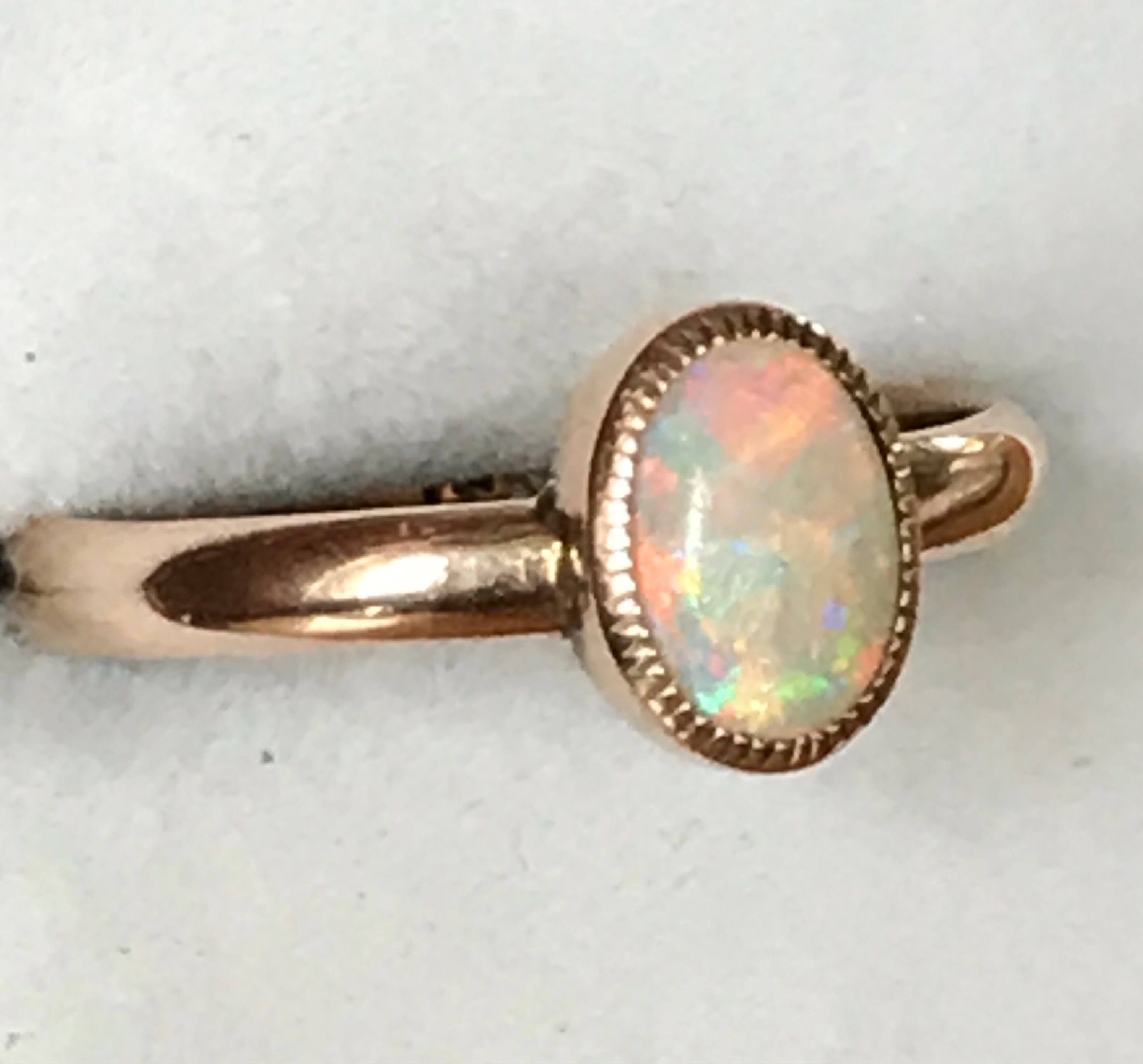 Beautiful Antique 9ct Rose Gold Opal Ring 1940 s Reserved beautiful-antique-9ct-rose-gold-opal-ring-1940-s-reserved