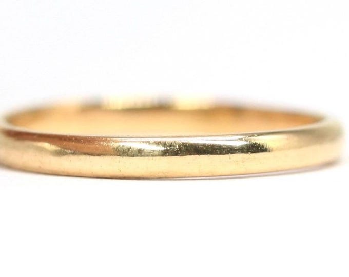 Vintage 22ct gold wedding band - London 1950 - size L or US 5 1/2