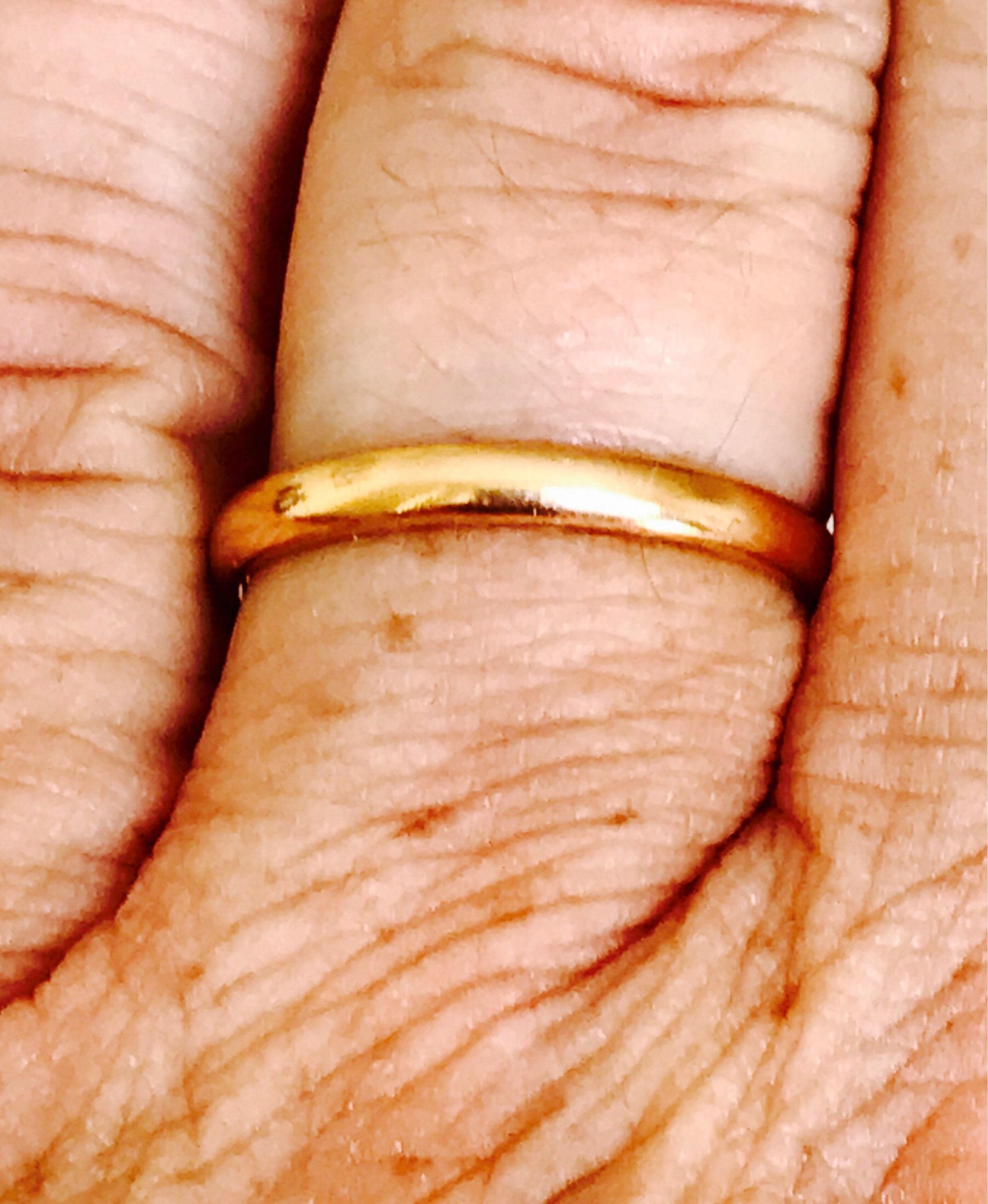 Stunning antique 22ct gold men's wedding ring Birmingham 1930