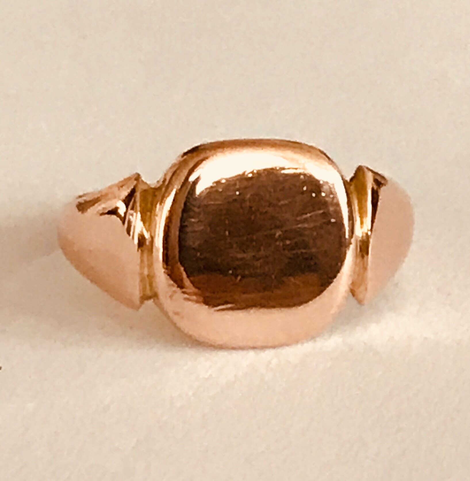 Stunning antique 9ct rose gold Men's ring hallmarked Chester 1915
