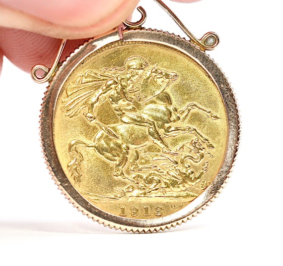 Superb Antique 22ct Gold George V Full 