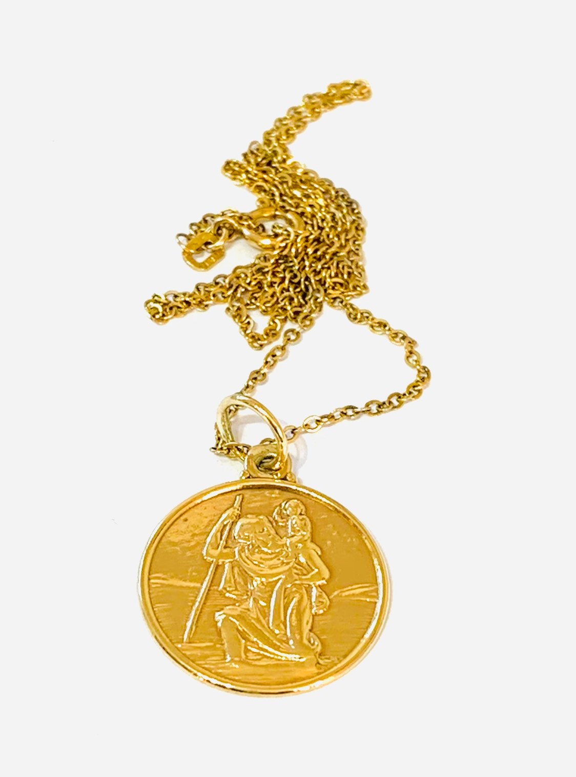 Amazon.com: 925 Sterling Silver Vintage Saint Christopher Medal Necklace  Charm Pendant Religious Patron St Fine Jewelry For Women Gifts For Her :  ICE CARATS: Clothing, Shoes & Jewelry