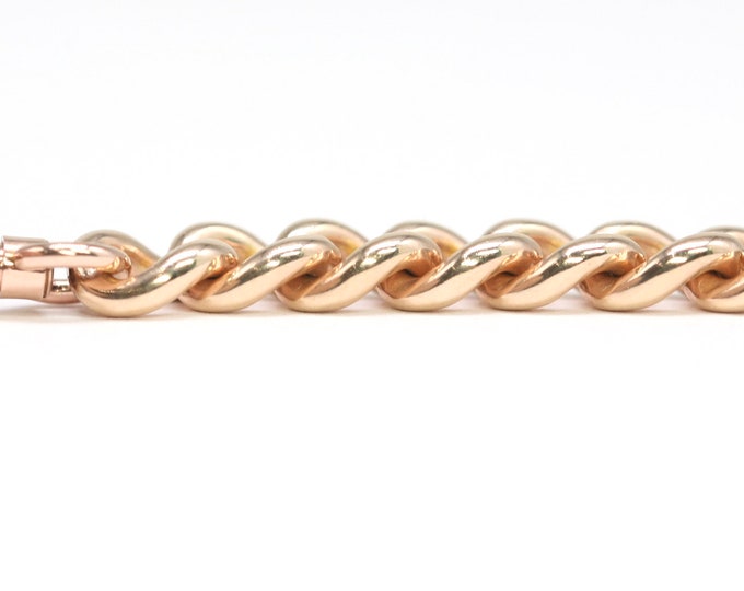 Antique 2 3/4 inch 9ct rose gold Albert chain extension / extender