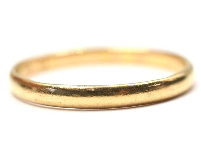 Antique 22ct gold Men’s wedding ring - London 1919 - size X or US 11 1/2
