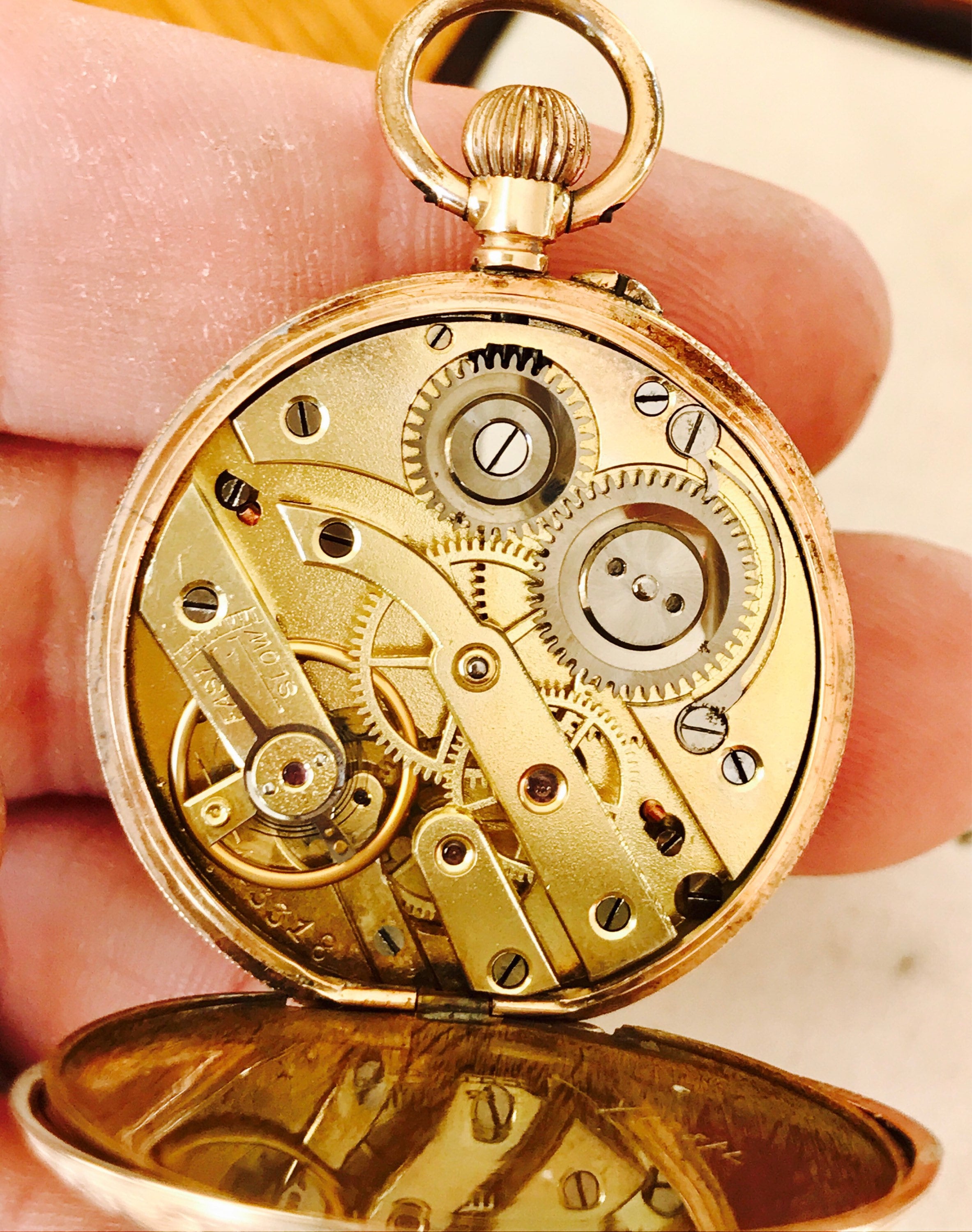 REDUCED***Fabulous antique 9ct gold ladies pocket watch in full working