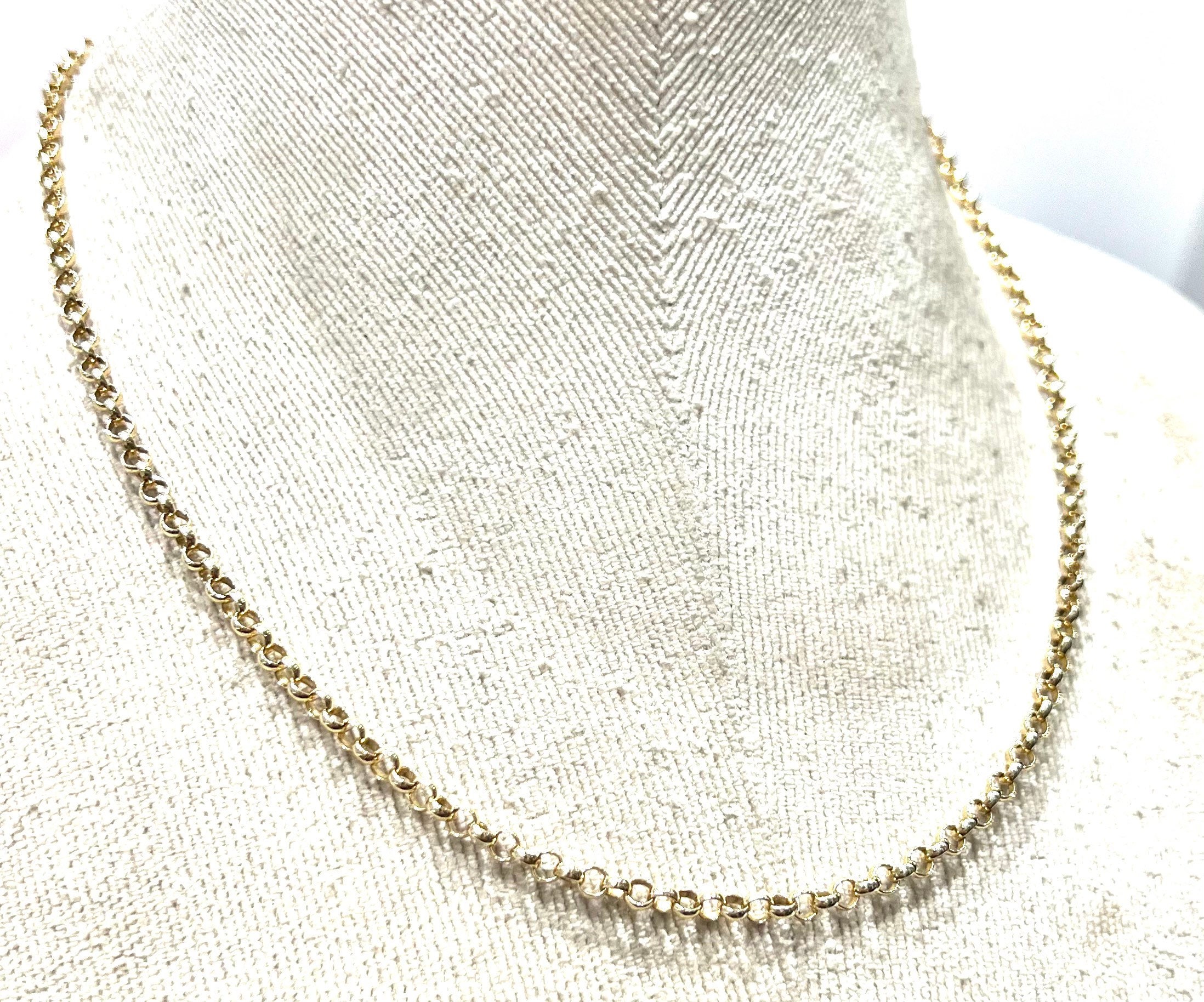 Stunning vintage 9ct gold 18 inch Belcher chain - fully hallmarked - 9.6gms