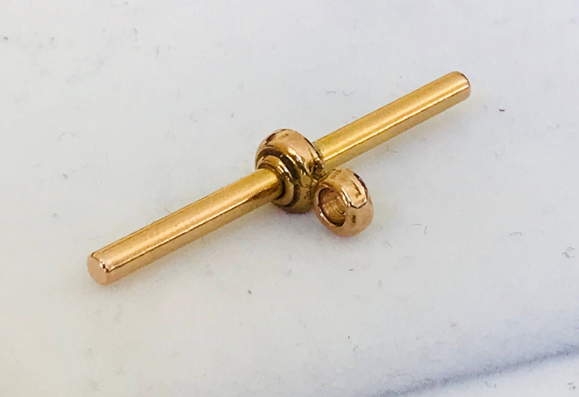 Antique 9ct gold Albert pocket watch chain tbar