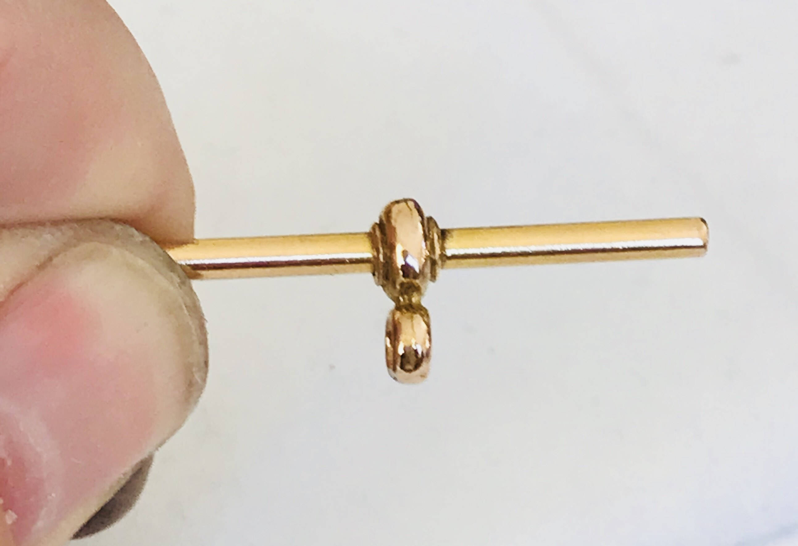 Antique 9ct gold Albert pocket watch chain tbar