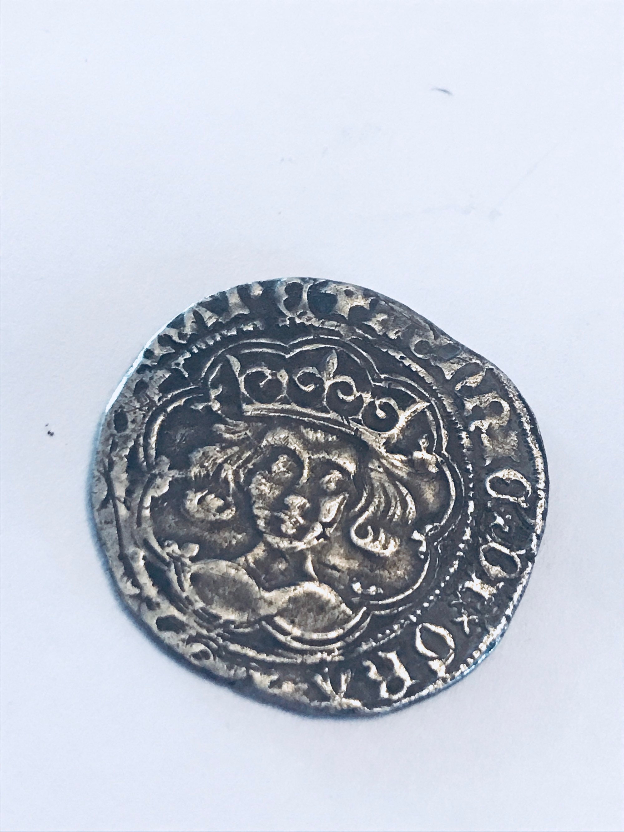 Pièce GB Henry VI Groat En Argent 1422-30 Atelier Calais - état TTB
