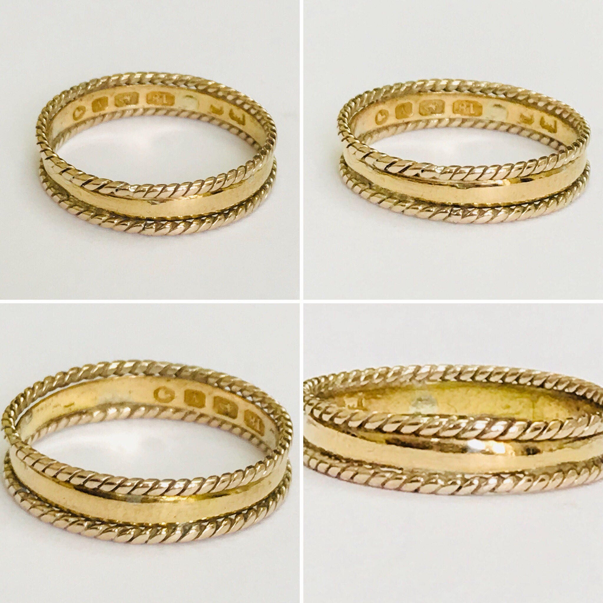 Superb antique Victorian 18ct gold wedding ring - Birmingham 1876