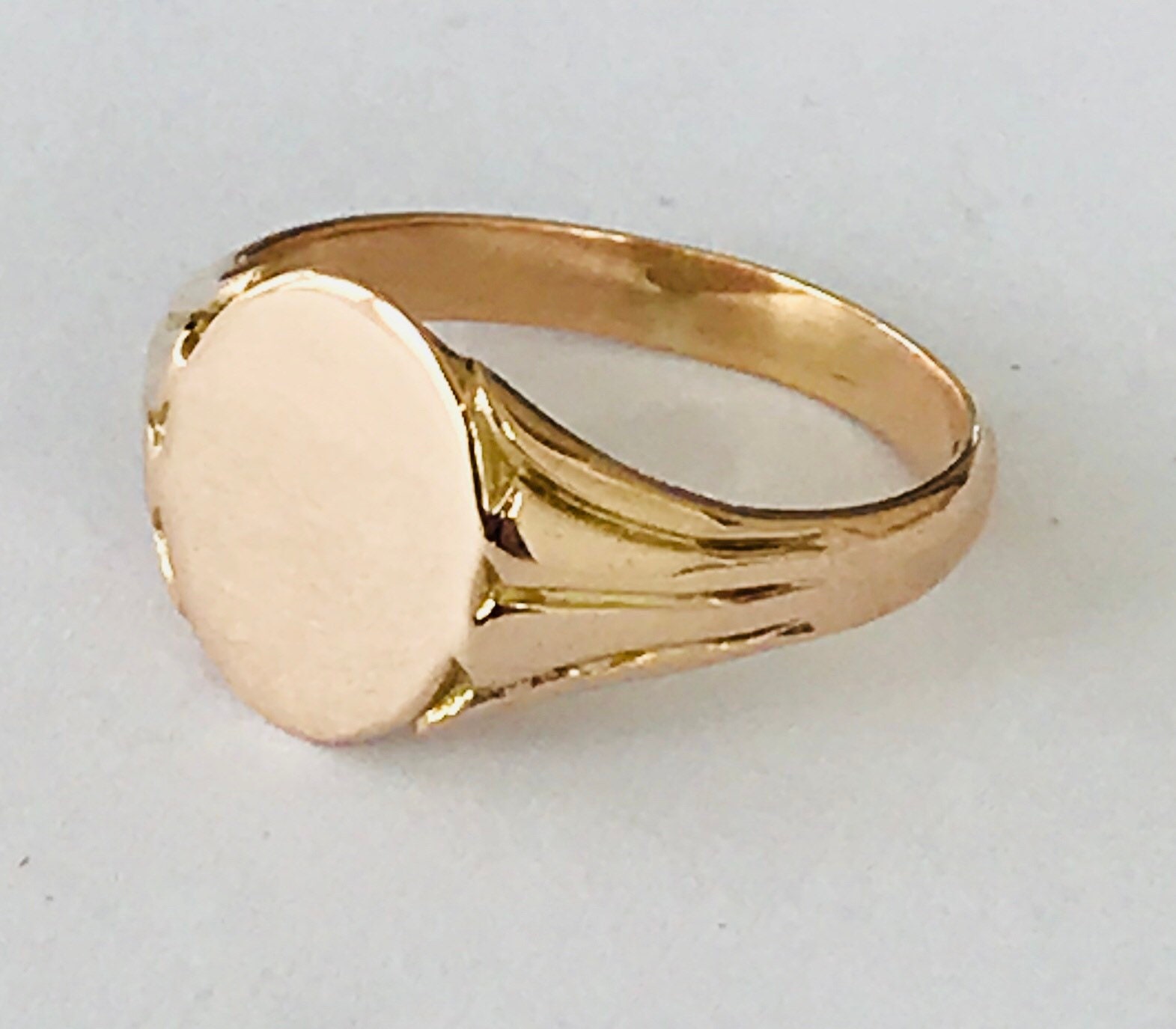 Stunning 99 year old antique 9ct rose gold Men's signet ring ...