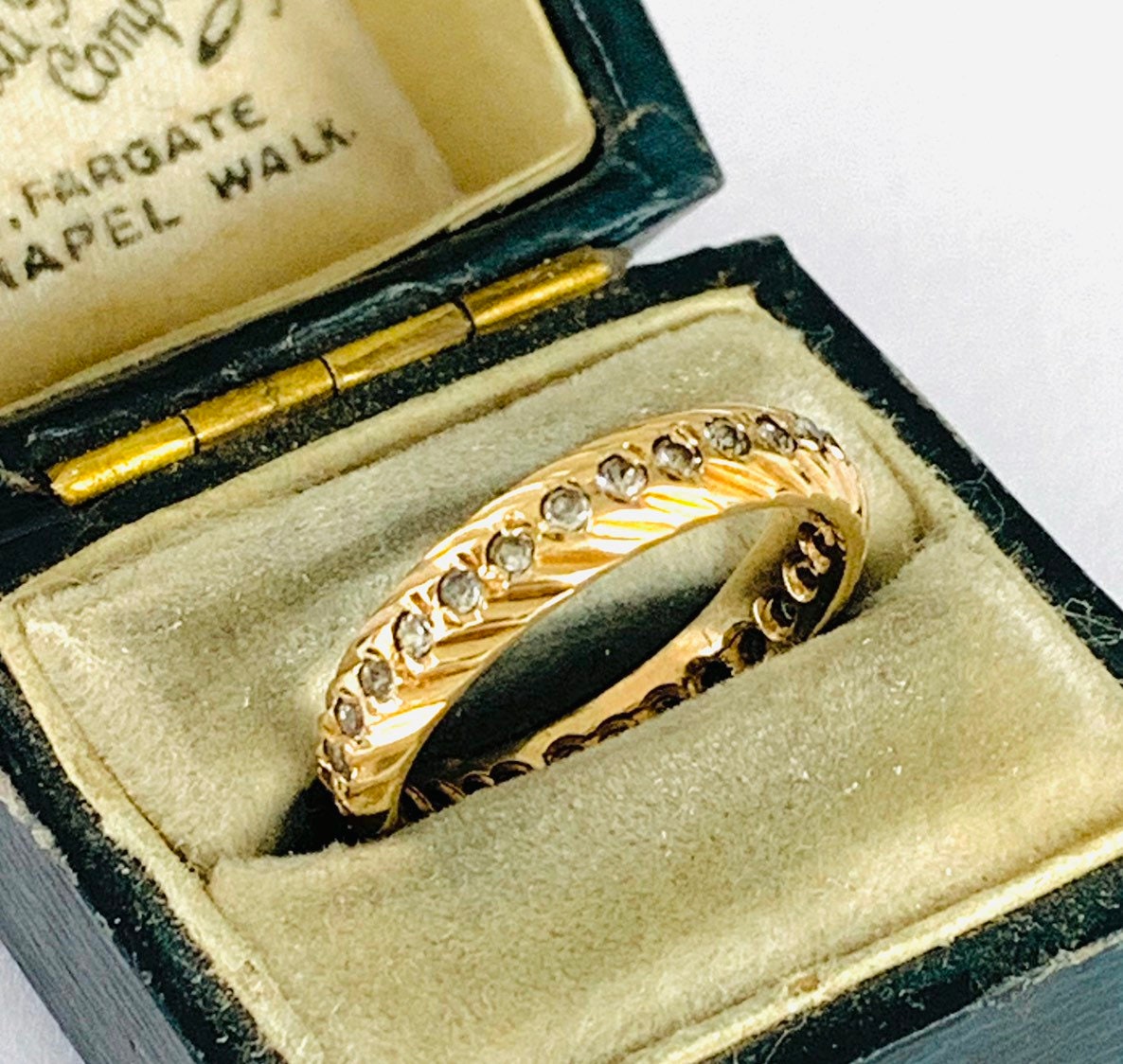 9ct Gold Cubic Zirconia Eternity Ring main image 1