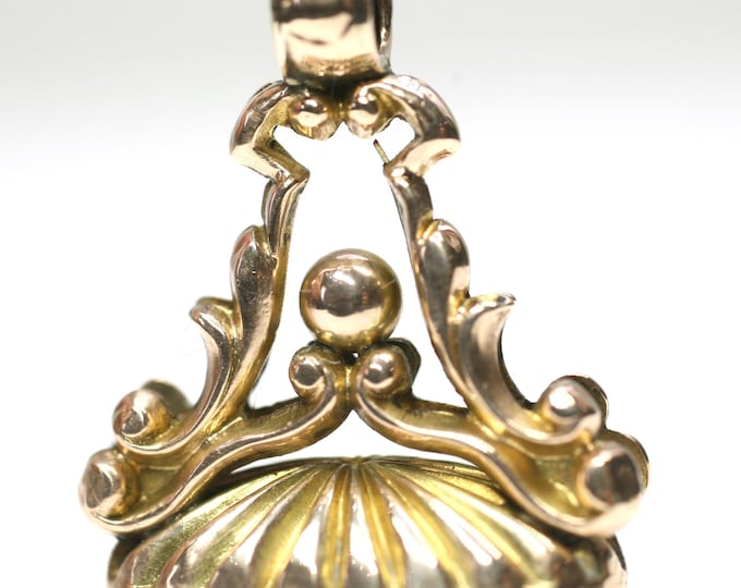 Superb Edwardian 9ct rose gold locket pendant - Birmingham 1908