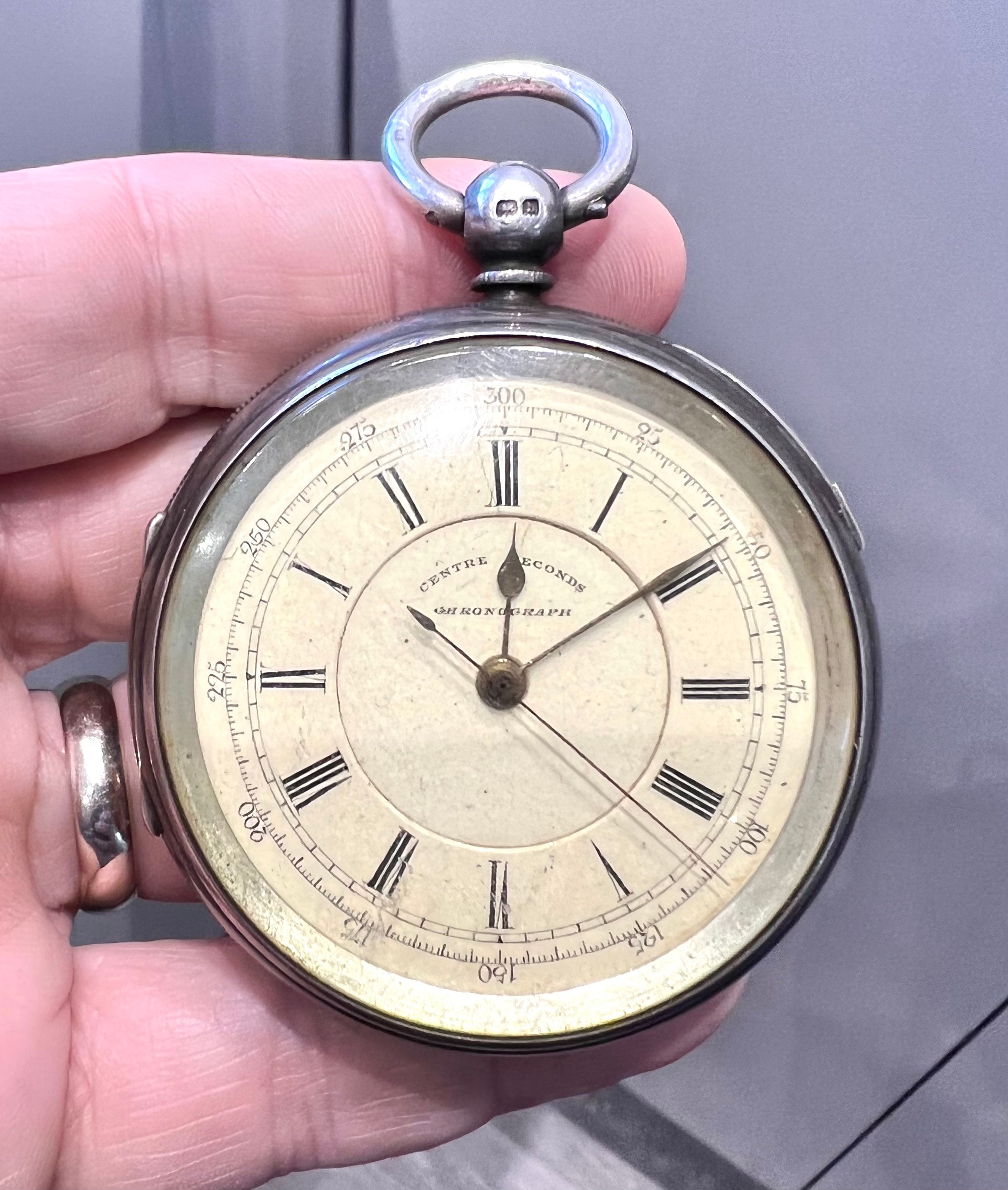 Centre seconds clearance chronograph