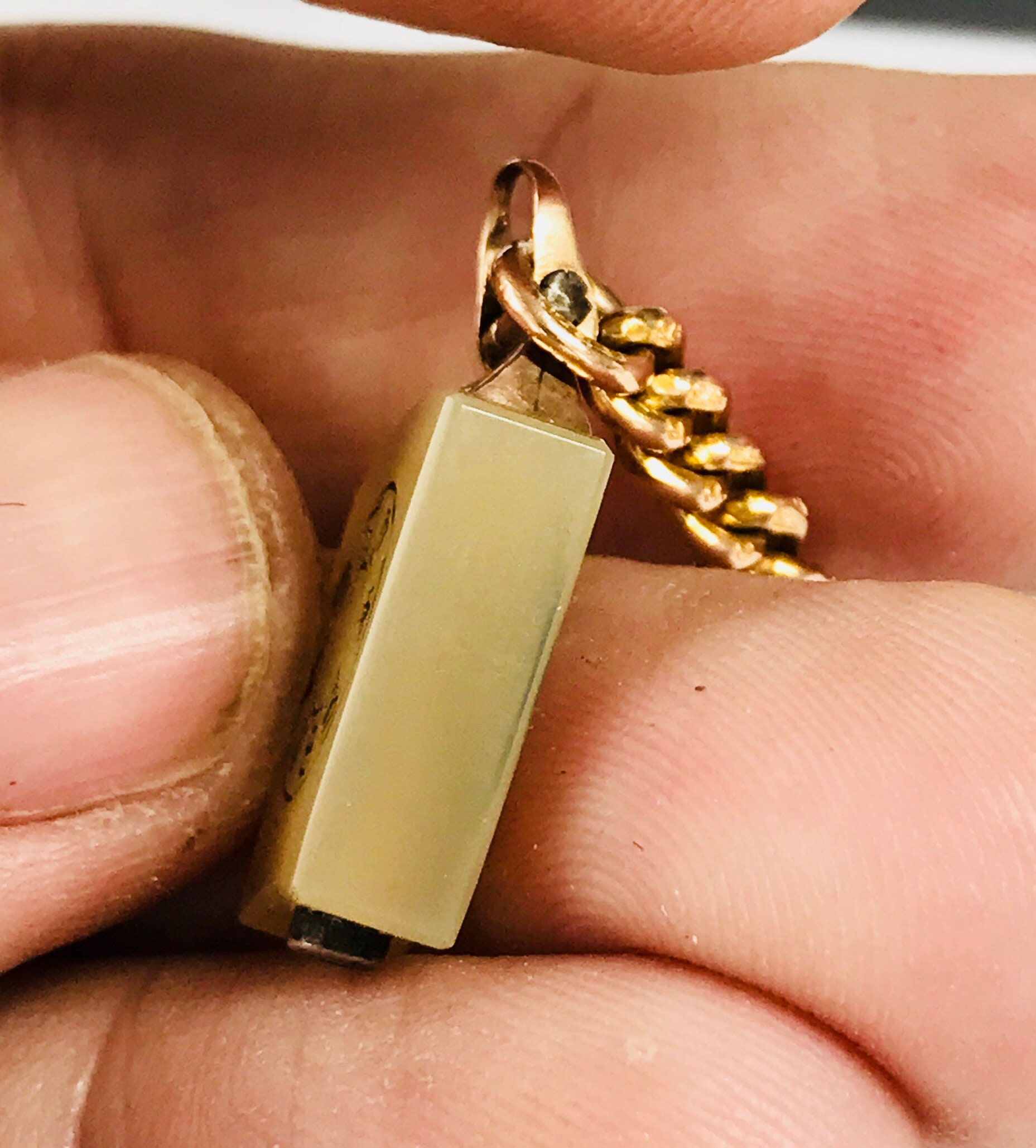 Stunning antique 9ct Rose Gold Agate Masonic Royal Arch Masons Keystone