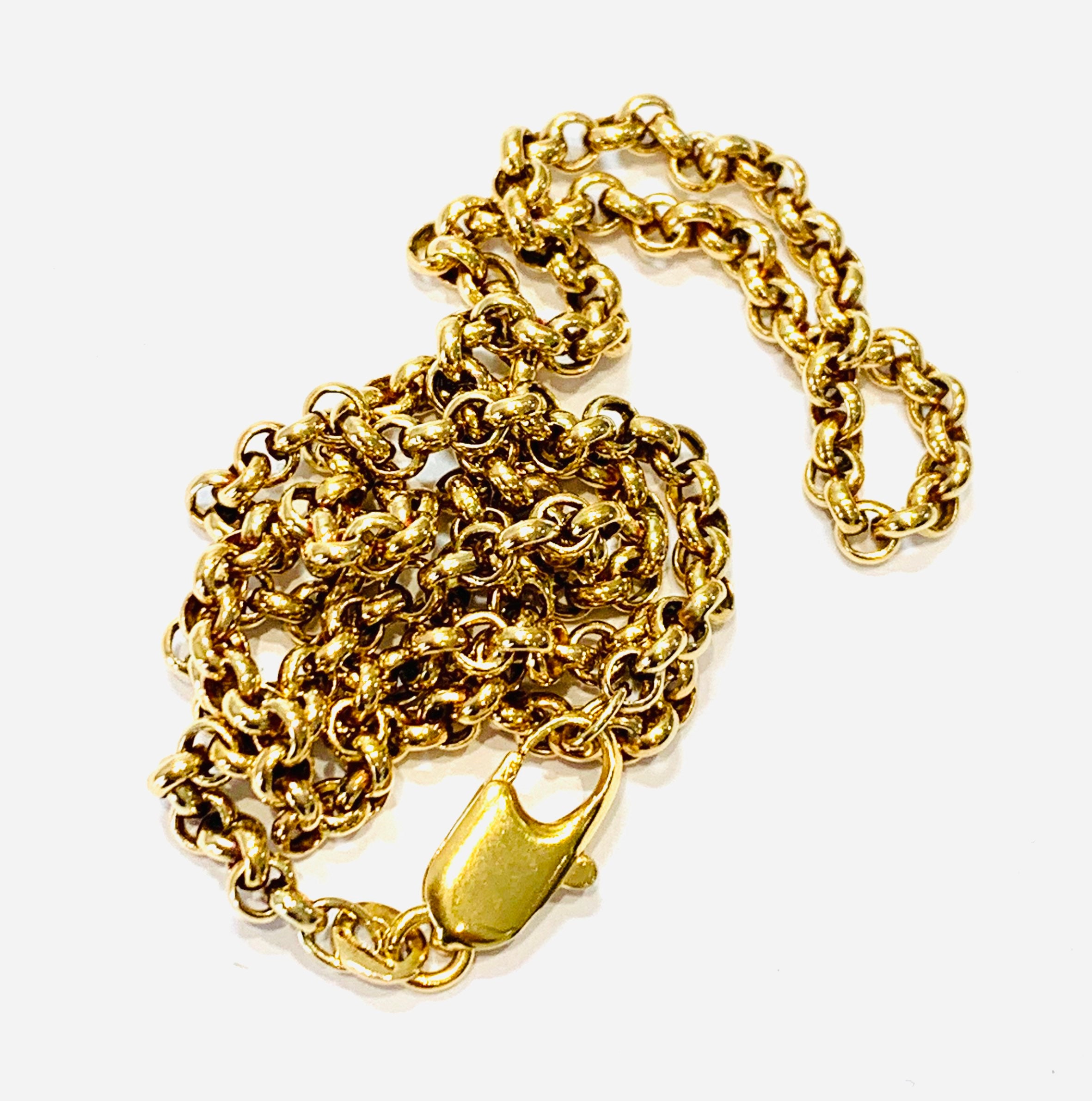 Vintage 9ct gold 18 inch belcher chain fully hallmarked **Reserved**