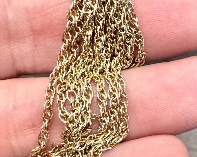 Vintage 22 inch 9ct gold Prince of Wales link chain - 6.5gms