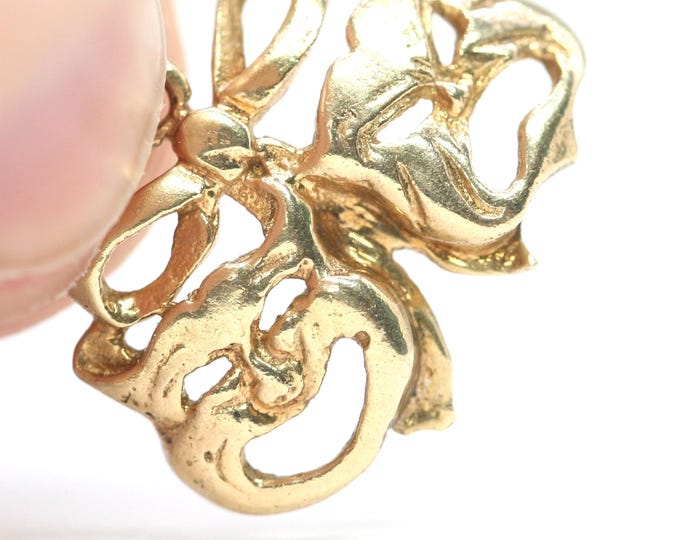 Vintage 9ct gold Comedy & Tragedy mask charm