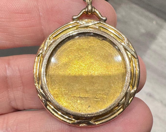 Edwardian 9ct Gold Picture Locket - Birmingham 1904