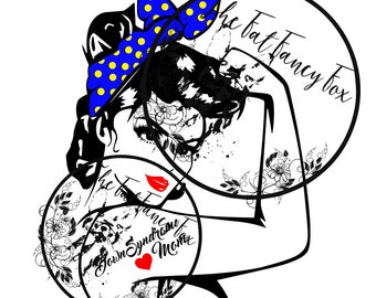 Download Autism Mom Rosie Riveter SVG Digital Download | Etsy