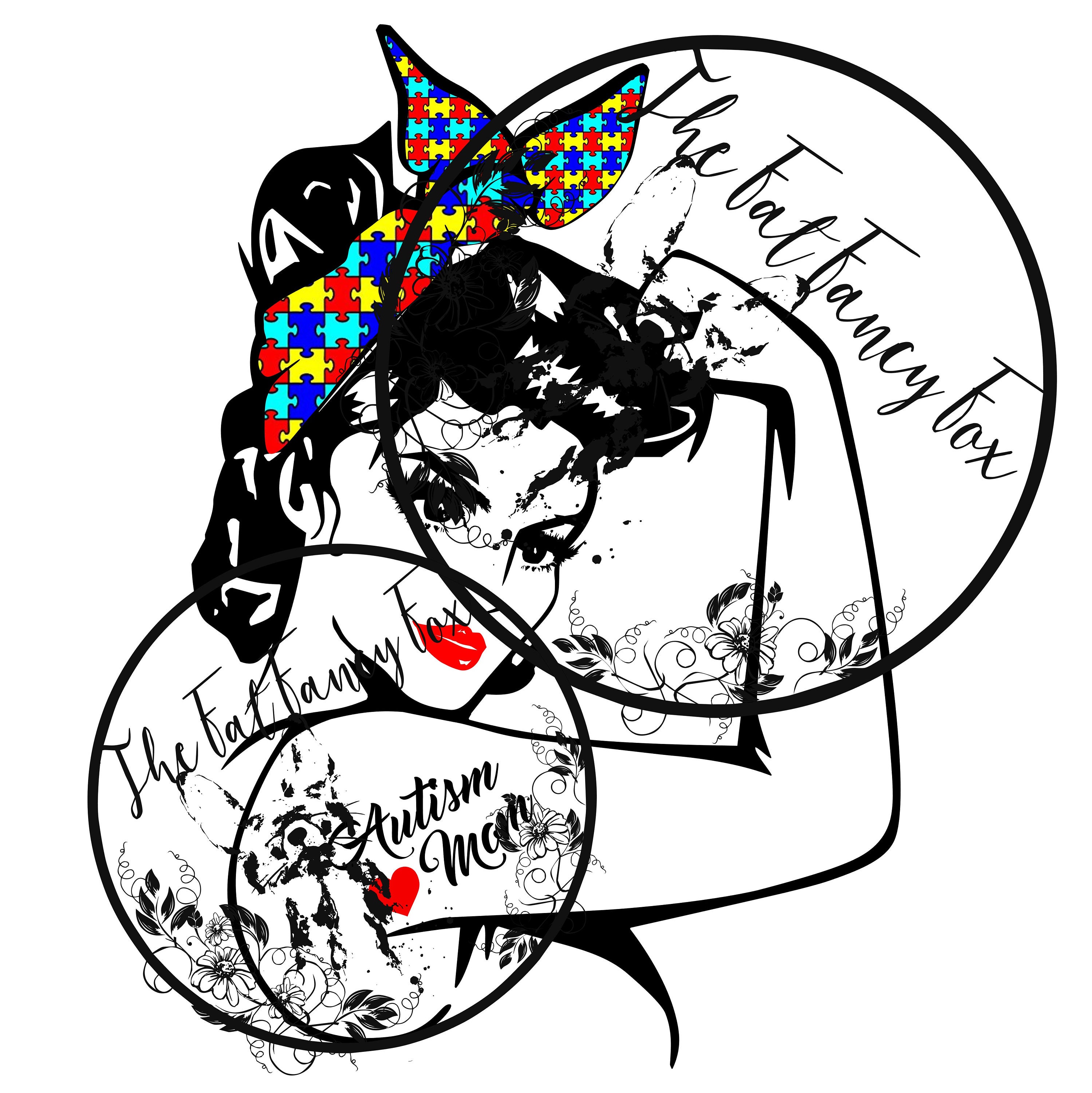 Download Autism Mom Rosie Riveter SVG Digital Download | Etsy
