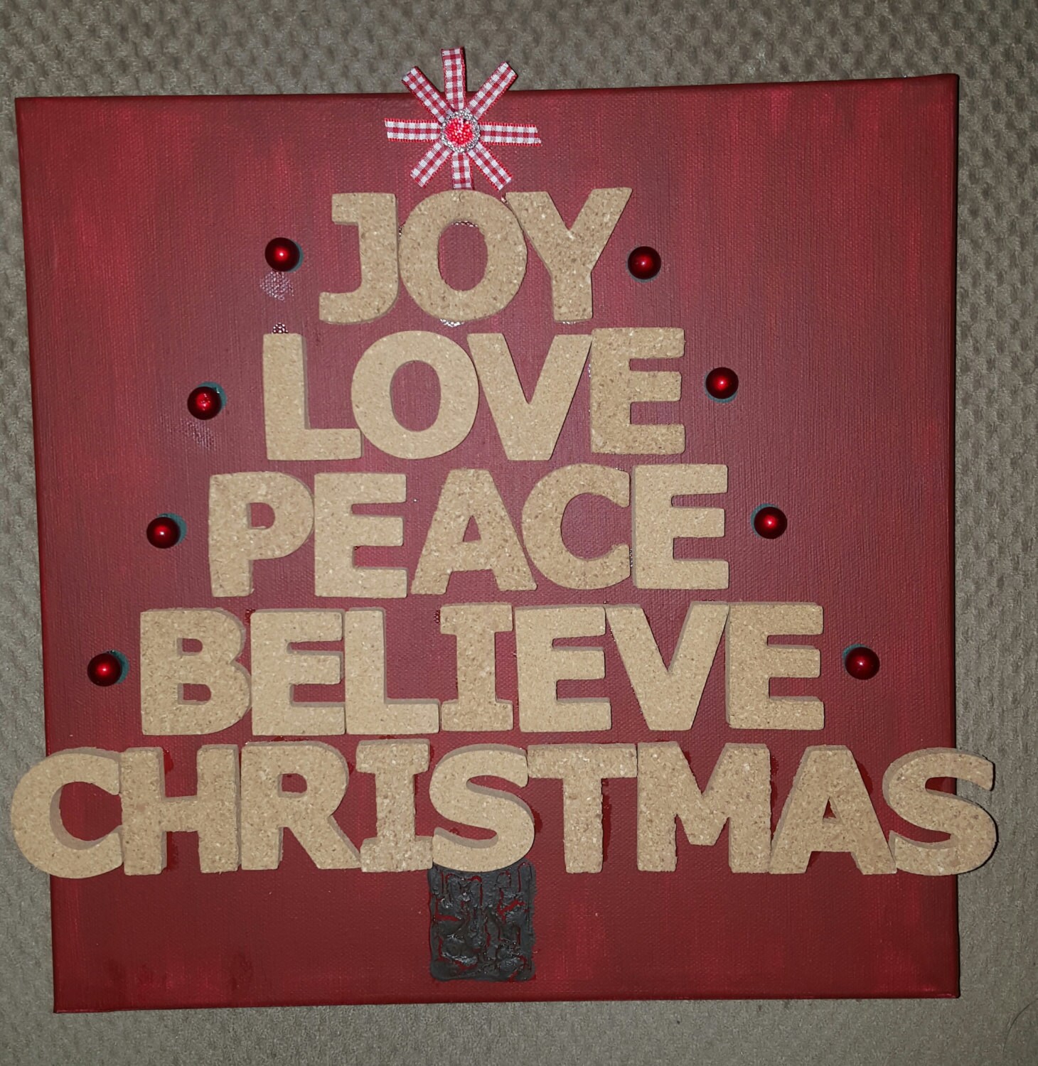 Christmas Wall Plaque 12x12 Etsy