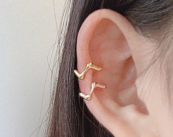 Sterling Silver Zigzag Ear Cuff, No Piercing