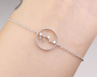 Virgo jewelry, horoscope bracelet, zodiac bracelet, constellation, bracelet, horoscope jewelry, virgo bracelet, rose gold zodiac, gift idea
