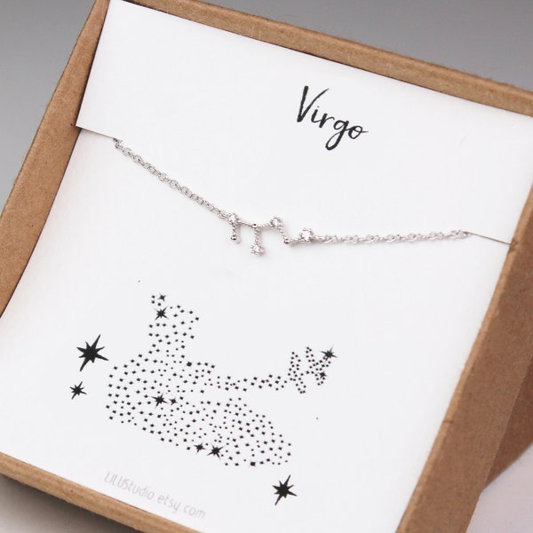 constellation bracelet, horoscope bracelet, virgo jewelry, Virgo bracelet, maid of honor gift, horoscope jewelry, bridesmaid gift, gold