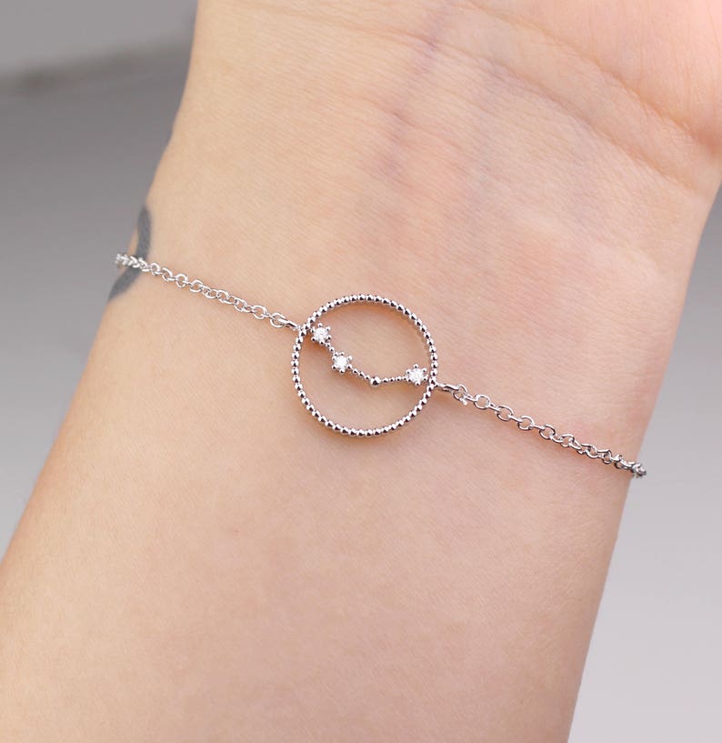 Cancer Zodiac Jewelry Horoscope Jewelry Zodiac Bracelet Etsy