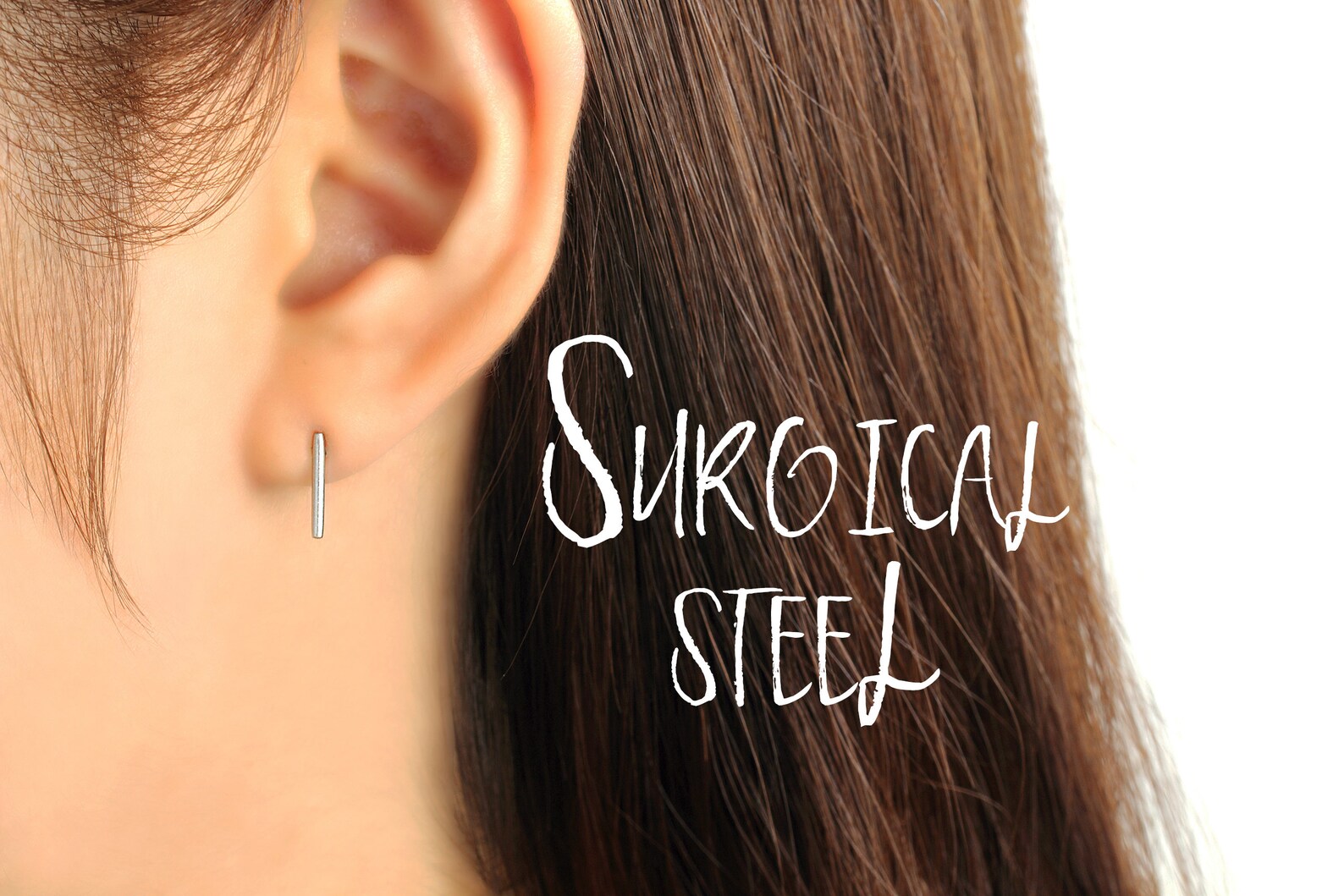 Surgical steel studs surgical steel earrings stick earrings Etsy