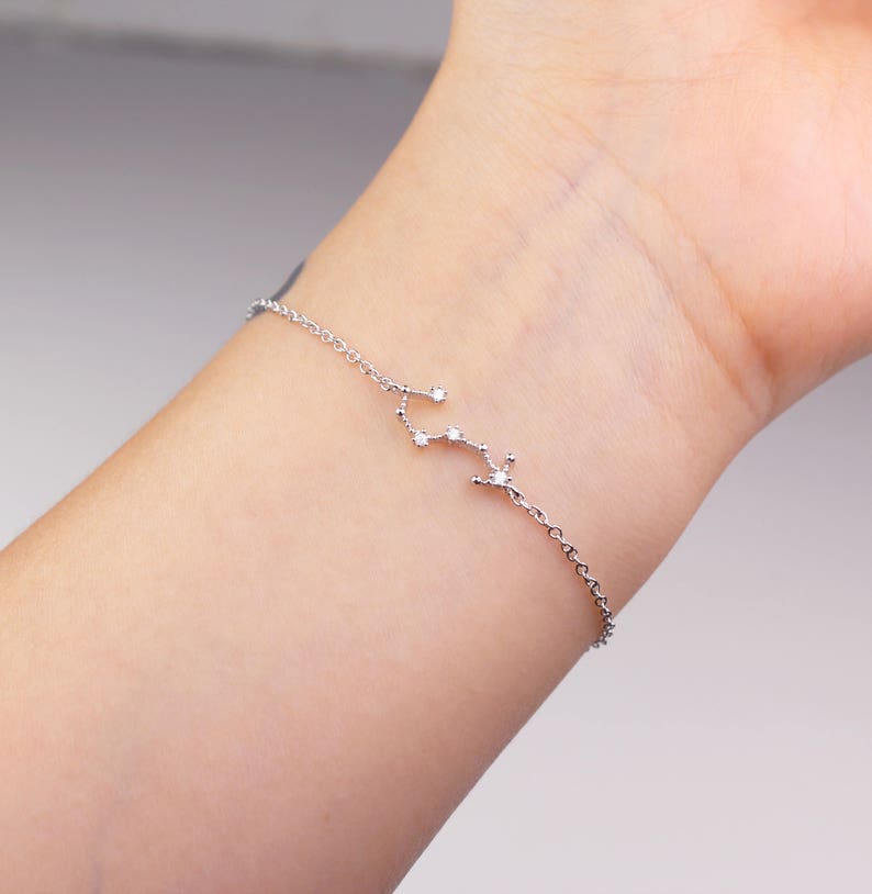 Scorpio bracelet, horoscope bracelet, constellation bracelet, zodiac jewelry, horoscope jewelry, scorpio jewelry, zodiac bracelet, gift image 6