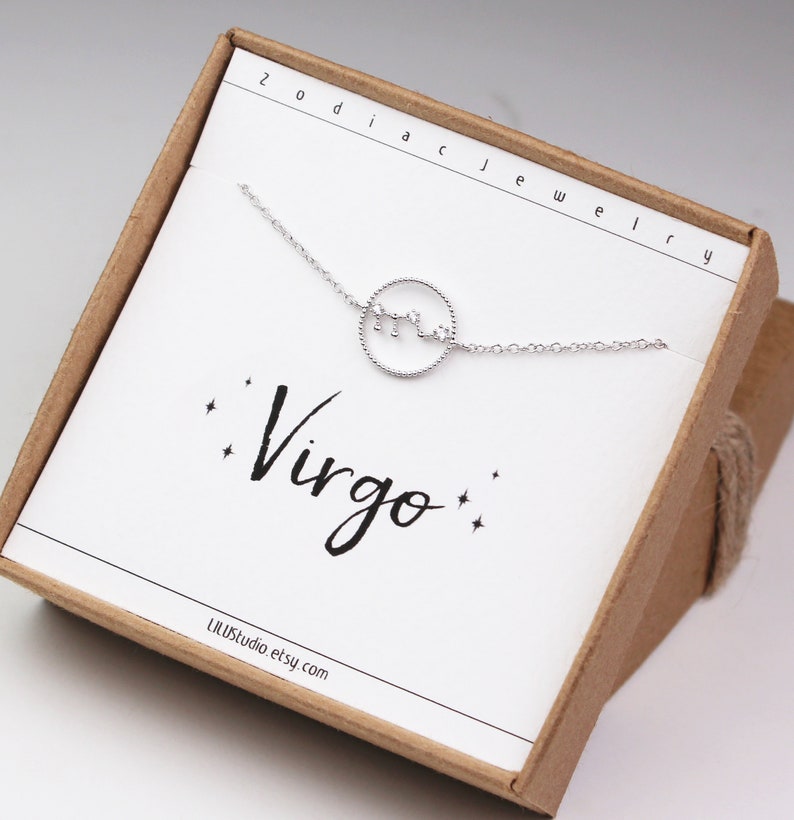 Virgo jewelry horoscope bracelet zodiac bracelet Etsy 日本
