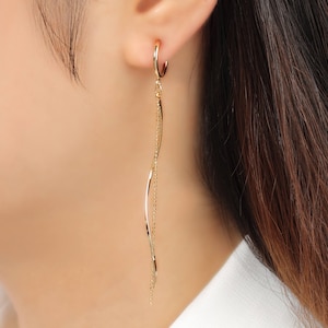 No piercing earring, non pierced, earring, ear jacket, earcuff, no pierce earring, minimal earring, clip on earrings, gold, silver, gift