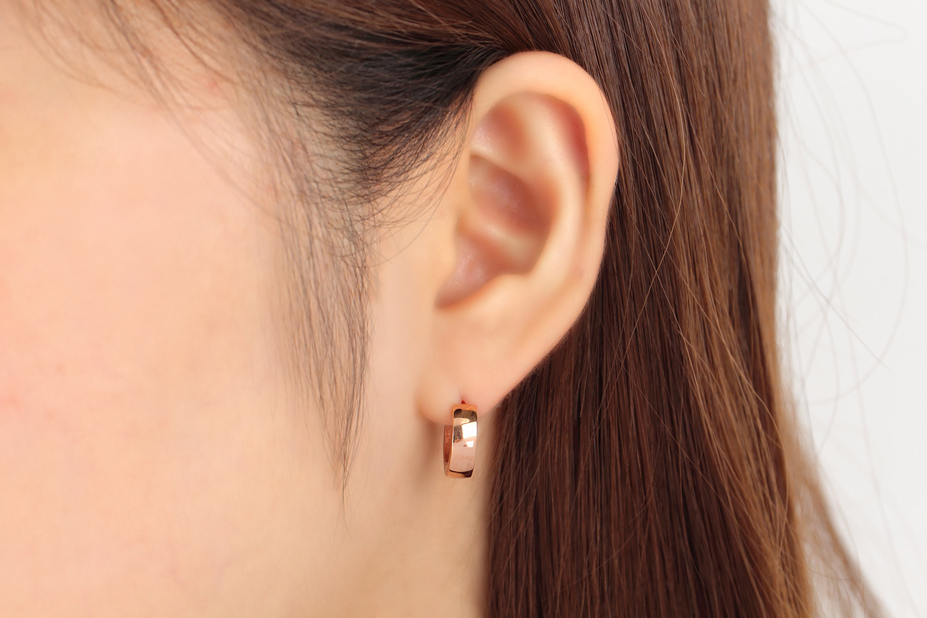 Surgical Steel Earrings Rose Gold Etsy