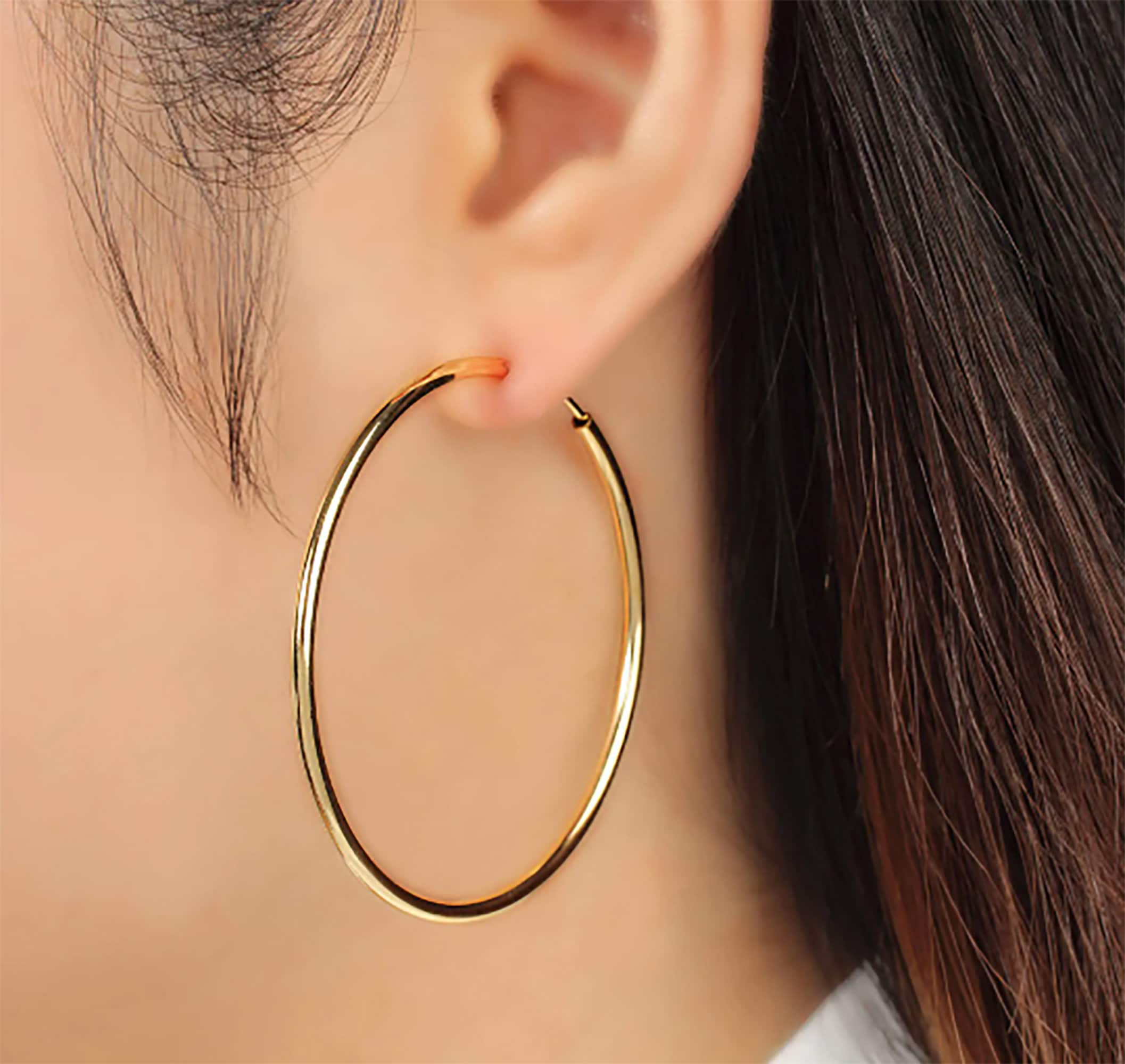 Non pierced on sale hoop earrings