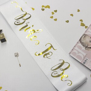 plus size bridal sash